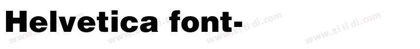 Helvetica font字体转换